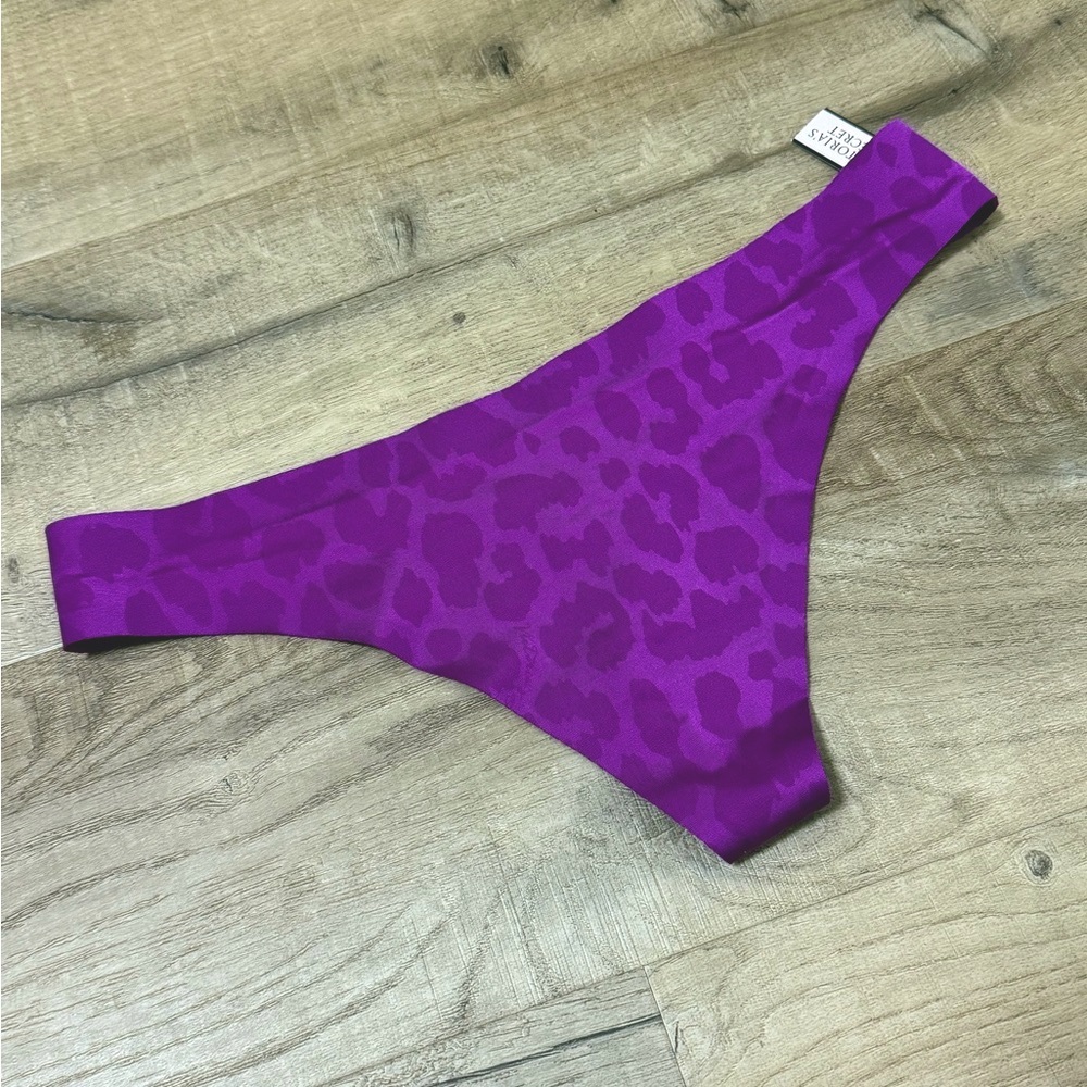 Victoria's Secret purple leopard print thong